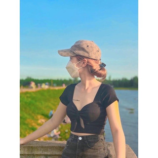 ÁO THUN TN MÚT NGỰC CỘT NƠ