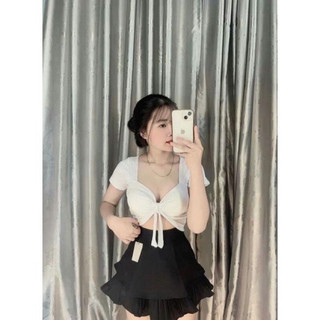 ÁO THUN TN MÚT NGỰC CỘT NƠ