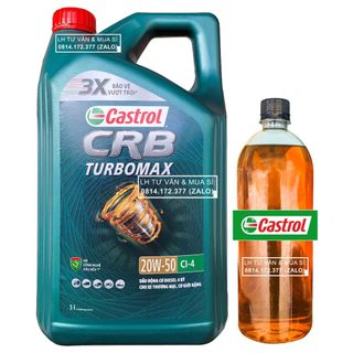 6l dầu nhớt xe ô tô castrol crb turbomax ci-4 20w50 6.000ml – shopnhottot
