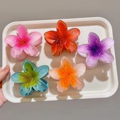 Kẹp tóc Hoa sứ hot trend size 8cm phụ kiện đi biển