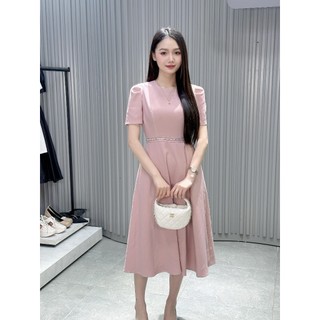 Đầm Nữ 𝐂𝐂𝐇𝐀𝐓 Dáng Xòe Kiểu Dài Ariss Chất Liệu Tuytsi Cao Cấp 14VNS2002XT