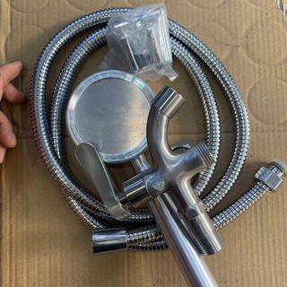 Bộ củ sen lạnh + tay sen tăng áp nhôm + dây inox 304