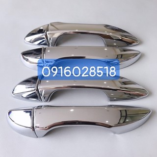 Bộ 4 ốp tay nắm cửa Toyota Vios 2019 2020 2021 2022 2023 2024 mạ Crom loại đẹp