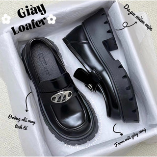 Giày loafer cao 5,5cm đế chống mài mòn, giày lười đế cao răng cưa chống trơn trượt ✿𝗹𝗶𝗹𝗲𝗻 𝘀𝗵𝗼𝗲𝘀✿