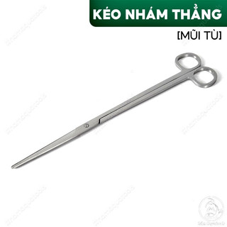 Kéo Thuỷ Sinh Dài 25cm - Kéo Thẳng, Đầu Kéo Tù (Không Nhọn)