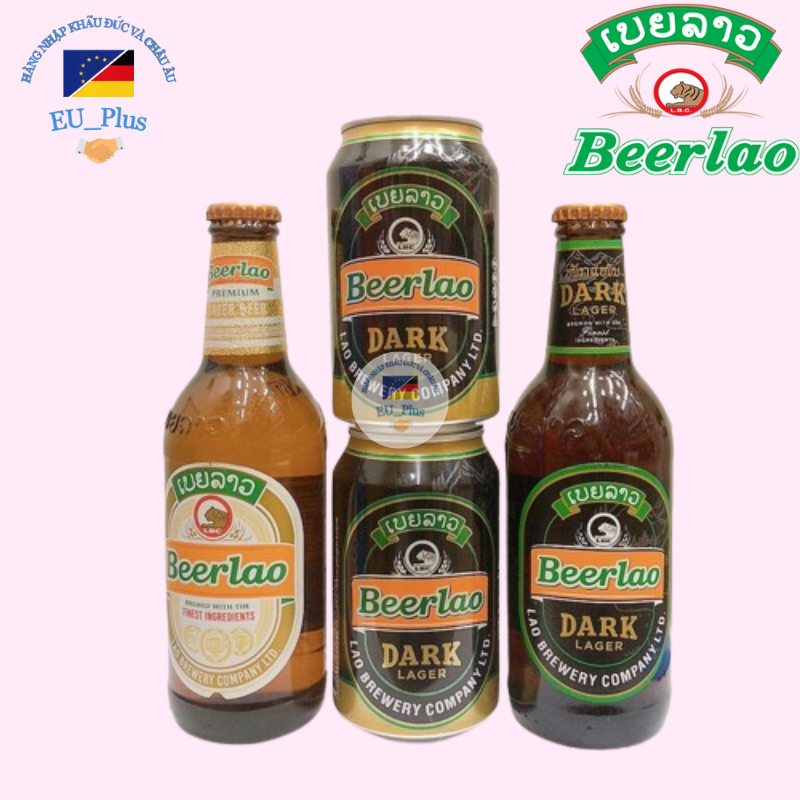 Bia Lào - Beerlao - 500ml /  330ml - nhập khẩu Lào- (quy cách 1 thùng 24 lon)