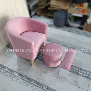 Bộ sofa nail giá rẻ - ghế sofa đơn làm tiệm nail mini nhỏ gọn