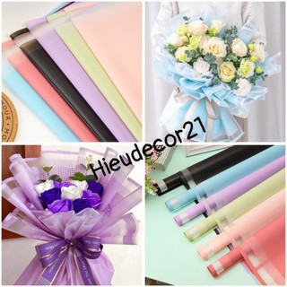 Tập 20 tờ gói hoa viền vuông pastel trang trí, decor...