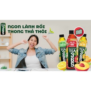 Trà bupnon tea365 vị hồng trà đào/ chanh sả/ mật ong 500ml của massan