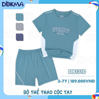 Bộ cộc tay thể thao Dokma - Quần đùi bé trai Dokma DQ933 (2-6y) DB1310