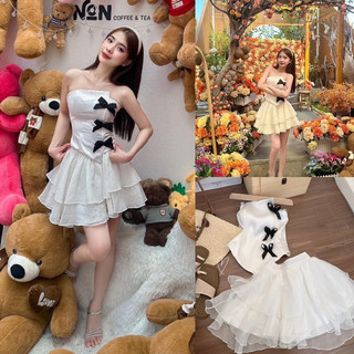 ĐẦM ĐEN ỐNG CÚP NGỰC ĐÍNH ĐÁ