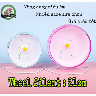 Wheel cho hamster 21cm. Wheel mica 21cm siêu êm cho hamster/nhím/rat