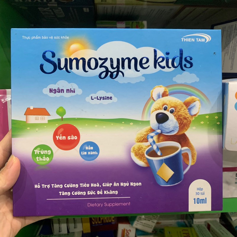 gel yến sào uống trực tiếp SUMOZYME KIDS giúp bé ăn ngủ ngon và tăng cân