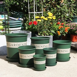 Chậu Nhựa Trồng Cây Kèm Dĩa Lót Thể Tích Từ 0.5 - 3 Gallon Thích Hợp Trồng Hoa, Cây Cảnh Nhiều Size
