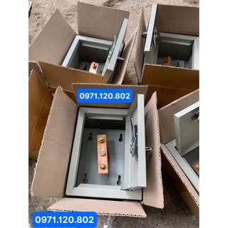 Hộp đo điện trở / hộp kiểm tra điện trở ,tiếp địa 16cm x 21cm x 10cm kèm ốc đồng