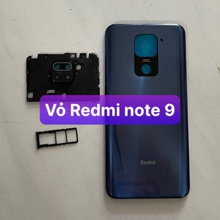 Lưng vỏ xiaomi Redmi note 9 ,kèm khay sim,phím,kính camera