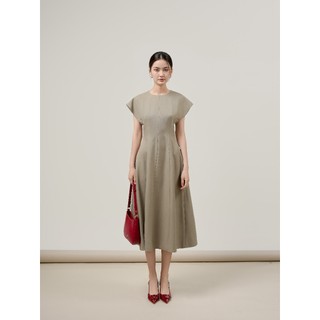 D.CHIC Váy vai chờm cổ tròn bổ mảnh MS: 2813529