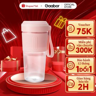 Máy xay sinh tố cầm tay Gaabor GF-M03D/FP3E-GN01A dung tích 300ml nhỏ gọn pin sạc cổng USB tiện lợi - Hàng chính hãng