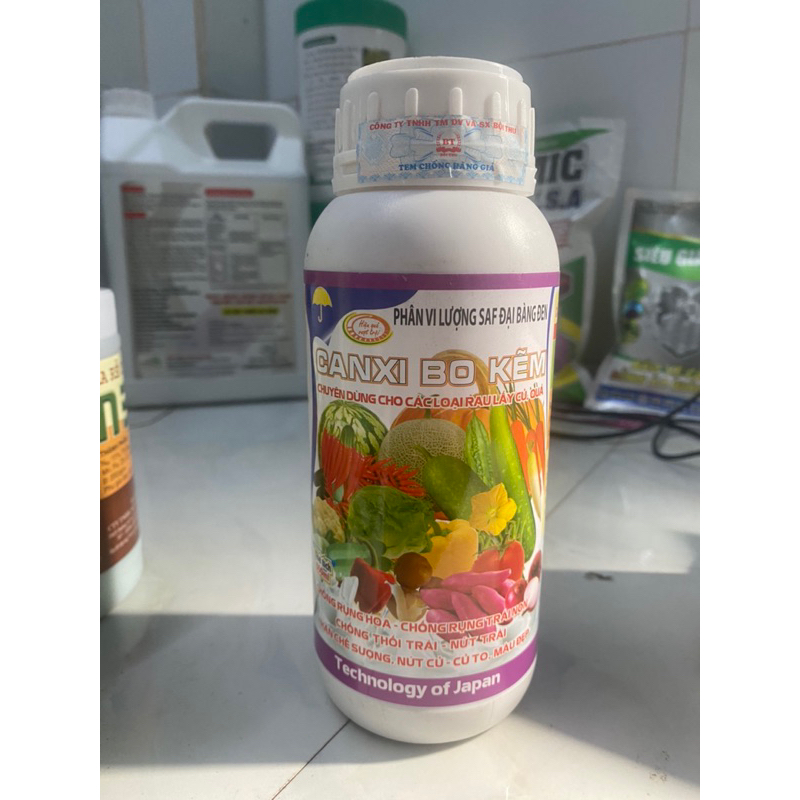 Phân bón Canxi Bo Kẽm chai 500ml
