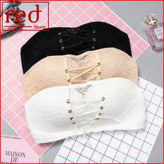 Áo ngực bra ren  không dây AKD04 nâng ngực chống tụt có dây rút+ Tặng kèm dây vai trong 