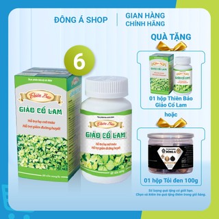 Thiên Bảo Giảo Cổ Lam Đông Á - Combo 6 hộp - Hỗ trợ hạ mỡ máu, hỗ trợ giảm đường huyết, hạn chế xơ vữa mạch máu