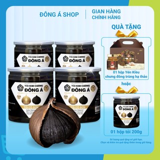 Tỏi Đen Đông Á - Tỏi Kim Cương hộp 200g- Tỏi đen cô đơn SX theo công nghệ Nhật Bản, chứng nhận chất lượng bởi Intertek