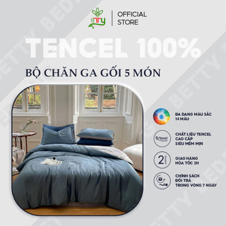 Bộ Chăn Ga Gối Trơn BTY Home - Living, Chất liệu Tencel 100s, Mềm Mát Kháng Khuẩn/ Nhiều Màu/ Kích Thước Đa Dạng