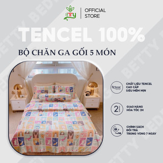 Bộ Chăn Ga Gối BTY Home - Living cho bé, Tencel 80s Mềm mại, thướt tha / Set 4, 5 món theo yêu cầu/ Full size