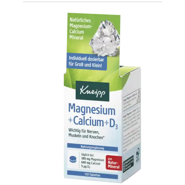 Hàng Đức Kẹo Kneipp Magnesium + Calcium + D3