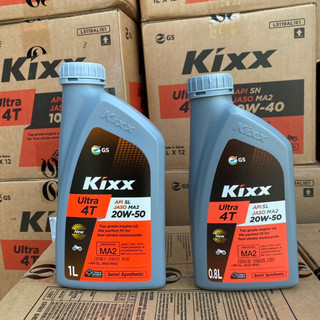 Nhớt xe số kixx ultra 4t 20w50 ma2 sl bán tổng hợp