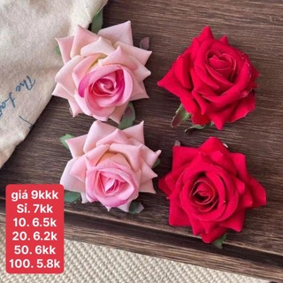 Kẹp tóc hoa hồng đỏ