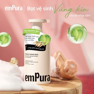 Dung dịch vệ sinh phụ nữ dạng bọt Empura - Bọt vệ sinh phụ nữ dành cho da nhạy cảm Empura 200ml