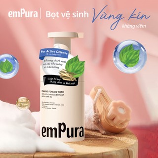 Dung dịch vệ sinh phụ nữ dạng bọt Empura - Bọt vệ sinh phụ nữ loại khàng viêm Empura 200ml