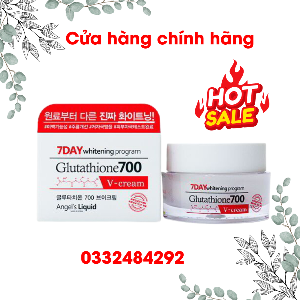 Kem Dưỡng Sáng Da Angel's Liquid 7Day Whitening Program Glutathione 700 V-Cream 50ml Hasaki Sản Phẩm Chính Hãng | BigBuy360 - bigbuy360.vn