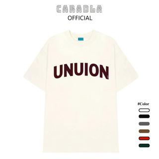 Áo Thun, Áo Phông Unisex Tay Lỡ CARADLA Mã TN UNUION Chất Cotton Mềm Mịn Co Dãn Thoáng Mát Form Rộng Cho Nam Nữ
