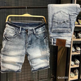 [Mã SKAMLTSM9 giảm 10% đơn 99K] Quần Short Jean Lửng Nam Chất Bò Cao Cấp Thời Trang Phong Cách Tp_shop_87 Ms206