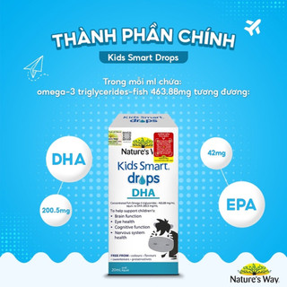 Dha nature's way kids smart drops dha dạng giọt nhập khẩu