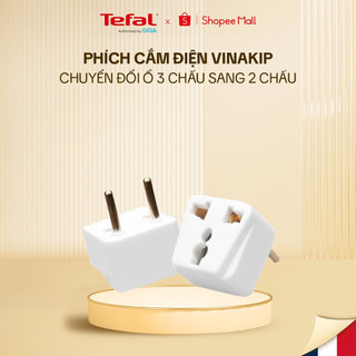 [Quà tặng không bán] Phích cắm điện Vinakip chuyển đổi ổ 3 chấu sang 2 chấu tiện lợi