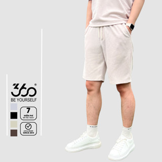 Quần sooc nam 360 Boutique chất liệu texture mềm mịn thoáng mát phù hợp với mọi dáng người- QSNOL510