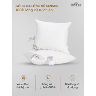 Ruột Gối Sofa, Gối Tựa Lưng, Ruột Gối Vuông Lông Vũ TỰ NHIÊN, Thông Thoáng, Êm Ái Dễ Chịu, Siêu Bền, Không Bị Xẹp Lún