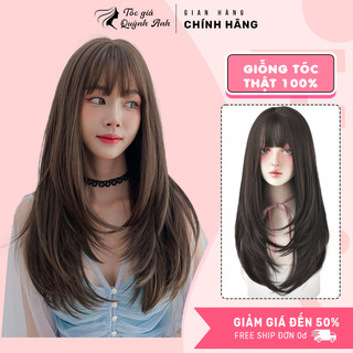 Tóc giả nữ nguyên đầu đẹp❤️freeship❤️tóc cả đầu layer lửng hot trend qaa16