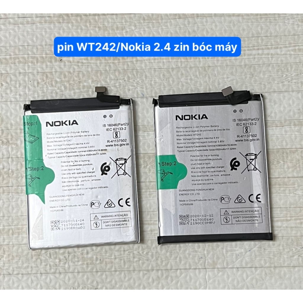 pin Nokia 2.4/WT242 zin bóc máy