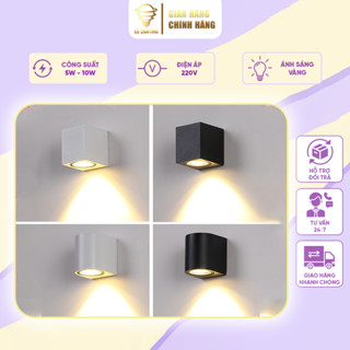  Đèn Hắt Sáng 2 Đầu DT1842-1840 EG Lighting - Đèn Decor Chống Nước 10W Ánh Sáng Vàng Thân Nhôm Siêu Sáng Bảo Hành 1 Năm 