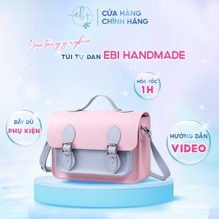 [Có Video HD] Túi Tự Đan, Set Nguyên Liệu DIY Làm Túi Xách Handmade Đeo Chéo Da PU Cá Tính Phù Hợp Đi Dạo Phố - EB14
