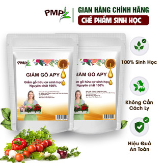 Combo 2 Túi Giấm Gỗ  APY PMP Kháng Đốm Lá, Đốm Đen, Vàng Lá, Phấn Trắng Cho Rau Sạch, Hoa, Cây Cảnh