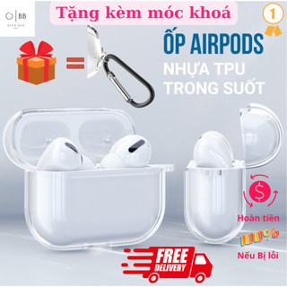  Ốp bảo vệ airpords pro Silicon dẻo trong suốt