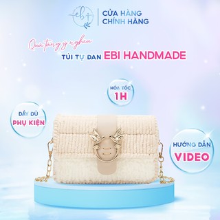 [Có Video HD] Túi Handmade Mác Cặp Chim Uyên Ương Style 1 Đầy Đủ Phụ Kiện Làm Túi Tự Đan DIY Dành Tặng Bạn Gái - EB21