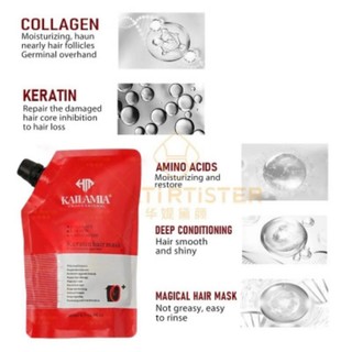 Kem túi Hấp Phục Hồi Tóc Keratin Collagen Amino Acid Kailamia 500ML