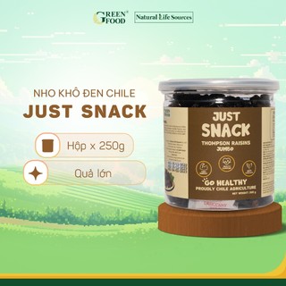 Nho khô đen Chile Just Snack kích cỡ Jumbo làm khô tự nhiên | Hộp 250g