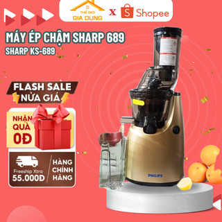 Máy ép chậm , máy ép trái cây philips ks 689 kiểu dáng sang trọng, công suất 250w dung tích 800ml, bảo hành 12 tháng